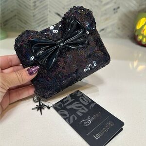 Disney Loungefly Black Sequins Wallet